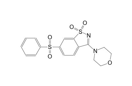 3-(4-morpholinyl)-6-(phenylsulfonyl)-1,2-benzisothiazole 1,1-dioxide