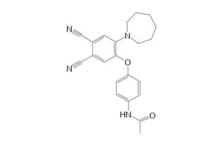 N-[4-[2-(1-azepanyl)-4,5-dicyanophenoxy]phenyl]acetamide