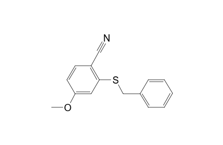 Benzonitrile, 2-benzylthio-4-methoxy-
