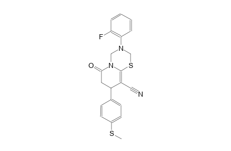 2H,6H-pyrido[2,1-b][1,3,5]thiadiazine-9-carbonitrile, 3-(2-fluorophenyl)-3,4,7,8-tetrahydro-8-[4-(methylthio)phenyl]-6-oxo-