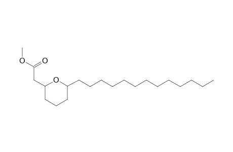 Methyl 2-(6-tridecyltetrahydro-2H-pyran-2-yl)acetate