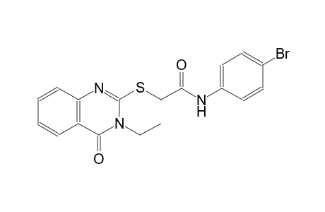 N-(4-bromophenyl)-2-[(3-ethyl-4-oxo-3,4-dihydro-2-quinazolinyl)sulfanyl]acetamide