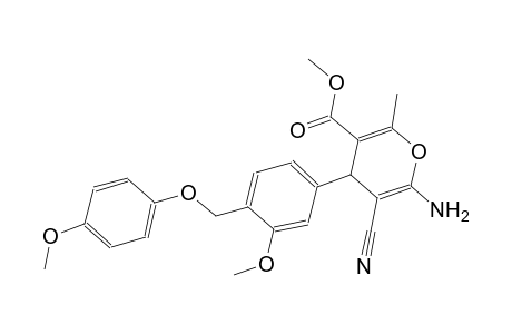 methyl 6-amino-5-cyano-4-{3-methoxy-4-[(4-methoxyphenoxy)methyl]phenyl}-2-methyl-4H-pyran-3-carboxylate