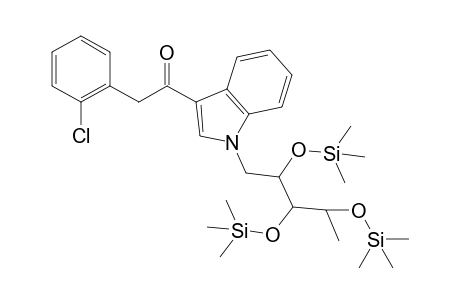 2-(2-Chlorophenyl)-1-(1-(2,3,4-tris((trimethylsilyl)oxy)pentyl)-1H-indol-3-yl)ethan-1-one