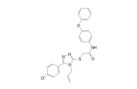2-{[4-allyl-5-(4-chlorophenyl)-4H-1,2,4-triazol-3-yl]sulfanyl}-N-(4-phenoxyphenyl)acetamide