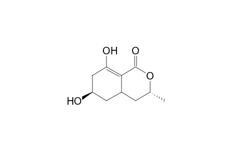 (3R,6R)-6,8-dihydroxy-3-methyl-3,4,4a,5,6,7-hexahydro-1H-2-benzopyran-1-one