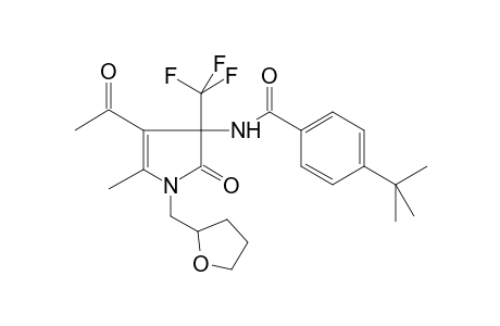 Benzamide, N-[4-acetyl-2,3-dihydro-5-methyl-2-oxo-1-[(tetrahydro-2-furanyl)methyl]-3-(trifluoromethyl)-1H-pyrrol-3-yl]-4-(1,1-dimethylethyl)-