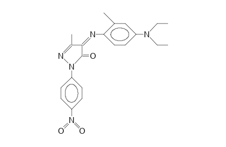4-(4-N,N-Diethylamino-2-tolylimino)-3-methyl-1-(4-nitro-phenyl)-2-pyrazolin-5-one