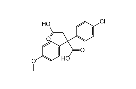 2-(p-CHLOROPHENYL)-2-(p-METHOXYPHENYL)SUCCINIC ACID
