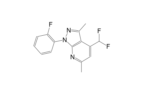 1H-pyrazolo[3,4-b]pyridine, 4-(difluoromethyl)-1-(2-fluorophenyl)-3,6-dimethyl-