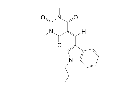 1,3-dimethyl-5-[(1-propyl-1H-indol-3-yl)methylene]-2,4,6(1H,3H,5H)-pyrimidinetrione