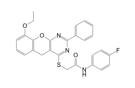 acetamide, 2-[(9-ethoxy-2-phenyl-5H-[1]benzopyrano[2,3-d]pyrimidin-4-yl)thio]-N-(4-fluorophenyl)-