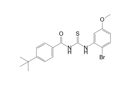 1-(2-bromo-5-methoxyphenyl)-3-(p-tert-butylbenzoyl)-2-thiourea