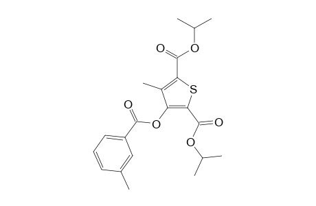 2,5-Thiophenedicarboxylic acid, 3-methyl-4-[(3-methylbenzoyl)oxy]-, bis(1-methylethyl) ester