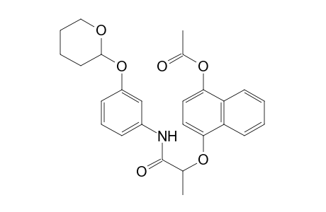 Propanamide, 2-[[4-(acetyloxy)-1-naphthalenyl]oxy]-N-[3-[(tetrahydro-2H-pyran-2-yl)oxy]phenyl]-