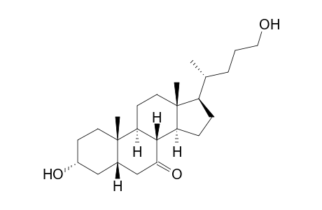 3.alpha.,24-Dihydroxy-5.beta.-cholan-7-one
