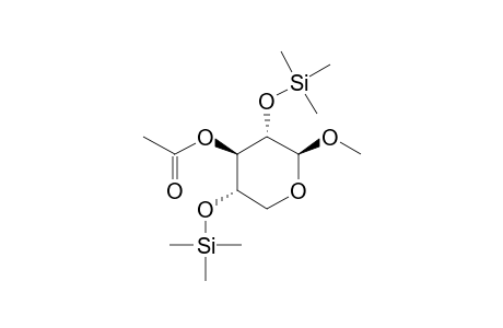 Methyl-3-O-acetyl-2,4-bis-O-trimethylsilyl.beta.-D-xylopyranosid