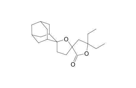 5",5"-Diethyldipiro[adamantane-2,2'-tetrahydrofuran-5',3"-tetrahydrofuran-2"-one]