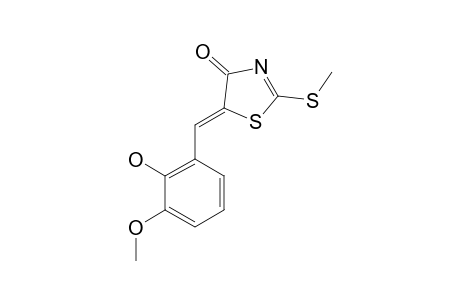 5-((Z)-4-HYDROXY-3-METHOXYBENZYLIDENE)-2-ALLYLMERCAPTO-4-THIAZOLIDINONE