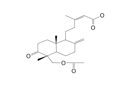 3-OXO-18-ACETOXYLABDA-8(17),13Z-DIEN-15-OIC ACID