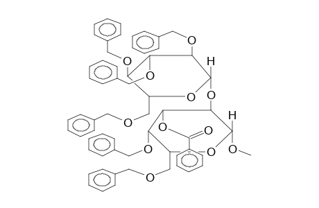 METHYL 3-O-BENZOYL-4,6-DI-O-BENZYL-2-O-(2,3,4,6-TETRA-O-BENZYL-BETA-D-GLUCOPYRANOSYL)-BETA-D-GALACTOPYRANOSIDE