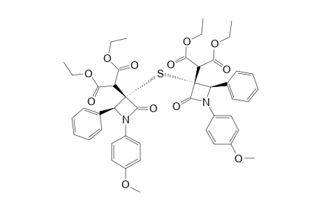 TETRAETHYL-2,2'-(3,3'-THIOBIS-[1-(4-METHOXYPHENYL)-2-OXO-4-PHENYLAZETIDIN-3-YL])-BIS-(PROPANEDIOATE)