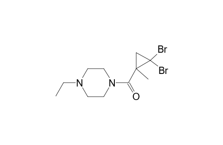 1-[(2,2-dibromo-1-methylcyclopropyl)carbonyl]-4-ethylpiperazine