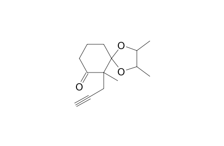 2,3,6-Trimethyl-6-prop-2-ynyl-1,4-dioxa-spiro[4.5]decan-7-one