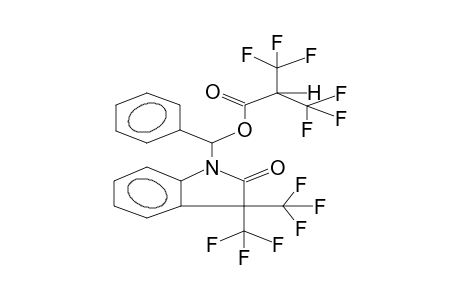 1-(ALPHA-HEXAFLUOROISOBUTYROYLOXYBENZYL)-2-OXO-3,3-BIS(TRIFLUOROMETHYL)INDOLINE