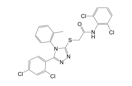 N-(2,6-dichlorophenyl)-2-{[5-(2,4-dichlorophenyl)-4-(2-methylphenyl)-4H-1,2,4-triazol-3-yl]sulfanyl}acetamide