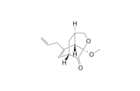 (1S*,3R*,6R*,7S*)-8-Allyl-3-methoxy-4-oxatricyclo-[4.3.1.0(3,7)]dec-8-en-2-one