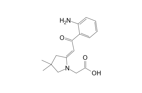 {4,4-Dimethyl-2-[2'-oxo-2'-(2"-aminophenyl)ethylidene]-pyrrolidin-1'-yl}acetic acid