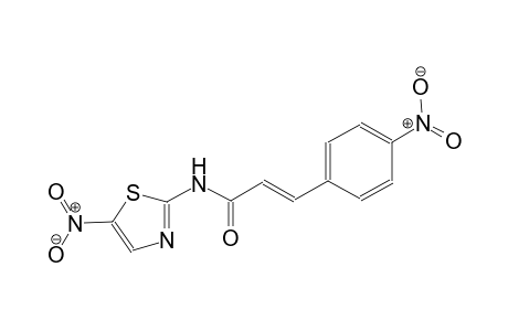 (2E)-3-(4-nitrophenyl)-N-(5-nitro-1,3-thiazol-2-yl)-2-propenamide