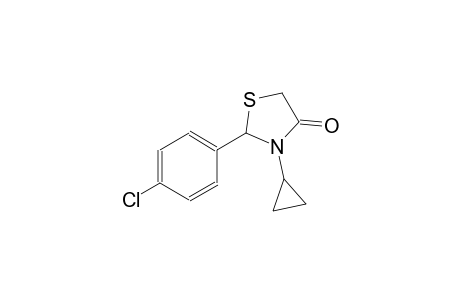2-(4-chlorophenyl)-3-cyclopropyl-1,3-thiazolidin-4-one