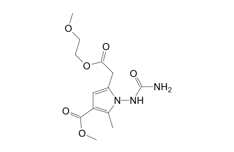 5-(2-Methoxy-ethoxycarbonylmethyl)-2-methyl-1-ureido-1H-pyrrole-3-carboxylic acid methyl ester