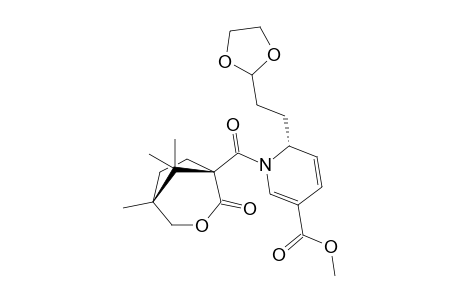 (2R)-2-[2-(1,3-dioxolan-2-yl)ethyl]-1-[(1R,5S)-4-keto-1,8,8-trimethyl-3-oxabicyclo[3.2.1]octane-5-carbonyl]-2H-pyridine-5-carboxylic acid methyl ester