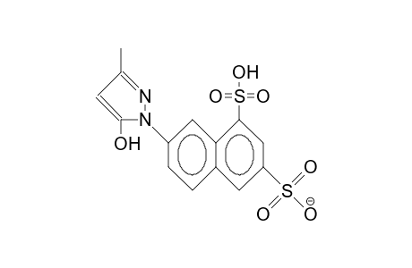 7-(3-Methyl-5-hydroxy-1-pyrazolyl)-1,3-naphthalenedisulfonic acid