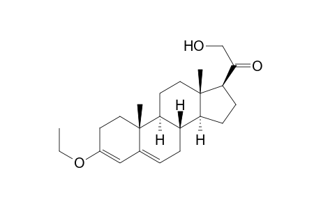3,5-Pregnadien-3,21-diol-20-one, 3-ethyl ether