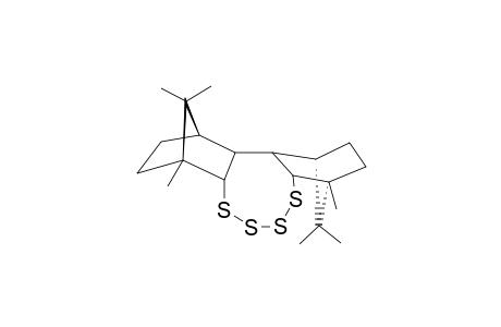 (7R,8R,13R,14R)-7,14,17,17,18,18-Hexamethyl-9,10,11,12-tetrathiapentacyclo[12.2.1.1(4,7).0(2,13).0(3,8)]octadecane