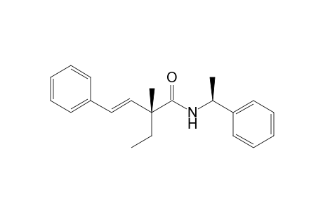 (E,2R)-2-ethyl-2-methyl-4-phenyl-N-[(1S)-1-phenylethyl]-3-butenamide