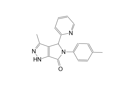 3-methyl-5-(4-methylphenyl)-4-(2-pyridinyl)-4,5-dihydropyrrolo[3,4-c]pyrazol-6(1H)-one