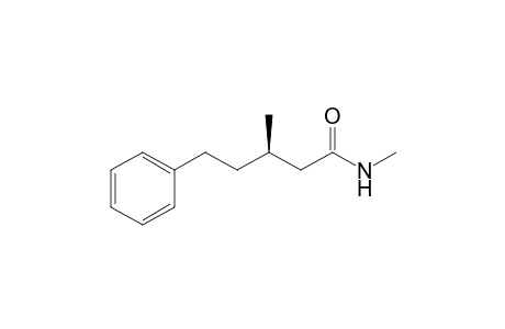 (3R)-N,3-dimethyl-5-phenyl-pentanamide
