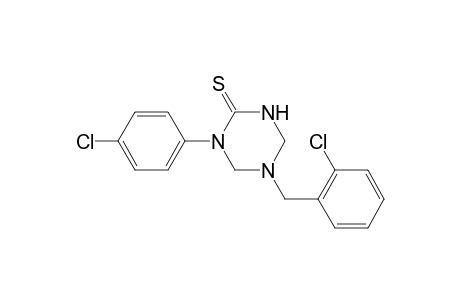 1-(4-Chlorophenyl)-5-[(2-chlorophenyl)methyl]-1,3,5-triazinane-2-thione