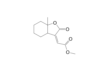 (2Z)-2-(2-keto-7a-methyl-4,5,6,7-tetrahydro-3aH-benzofuran-3-ylidene)acetic acid methyl ester