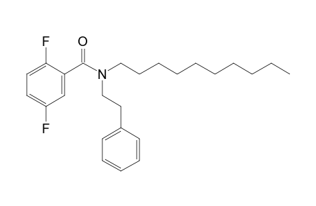 Benzamide, 2,5-difluoro-N-(2-phenylethyl)-N-decyl-