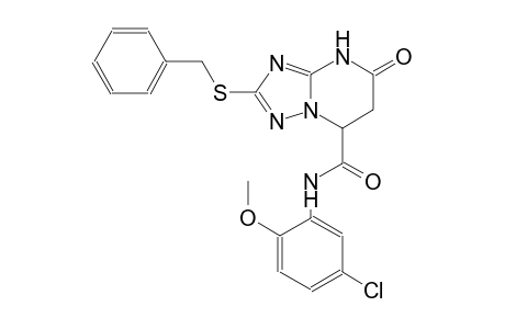 [1,2,4]triazolo[1,5-a]pyrimidine-7-carboxamide, N-(5-chloro-2-methoxyphenyl)-4,5,6,7-tetrahydro-5-oxo-2-[(phenylmethyl)thio]-