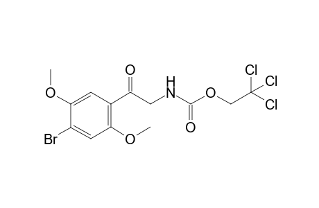2,2,2-trichloroethyl N-[2-(4-bromo-2,5-dimethoxy-phenyl)-2-oxo-ethyl]carbamate