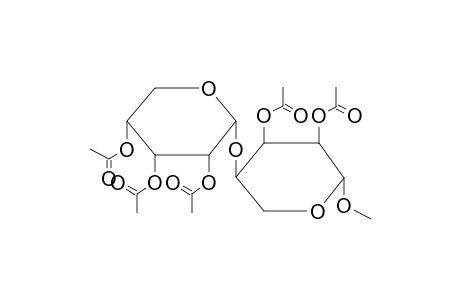 METHYL 2,3-DI-O-ACETYL-4-O-(2,3,4-TRI-O-ACETYL-ALPHA-D-RIBOPYRANOSYL)-BETA-D-RIBOPYRANOSIDE