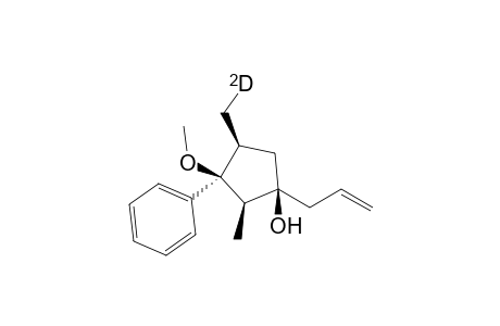 (1R*,2R*,3S*,4S*)-1-Allyl-4-deuteriomethyl-3-methoxy-2-methyl-3-phenylcyclopentanol