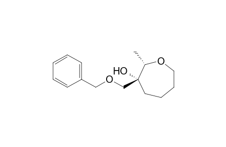 (2S*,3R*)-3-Bemzyloxymethyl-3-hydroxy-2-methyloxepane